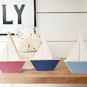 Rustic Wood Sailboat, nautical decor, sailboat decor