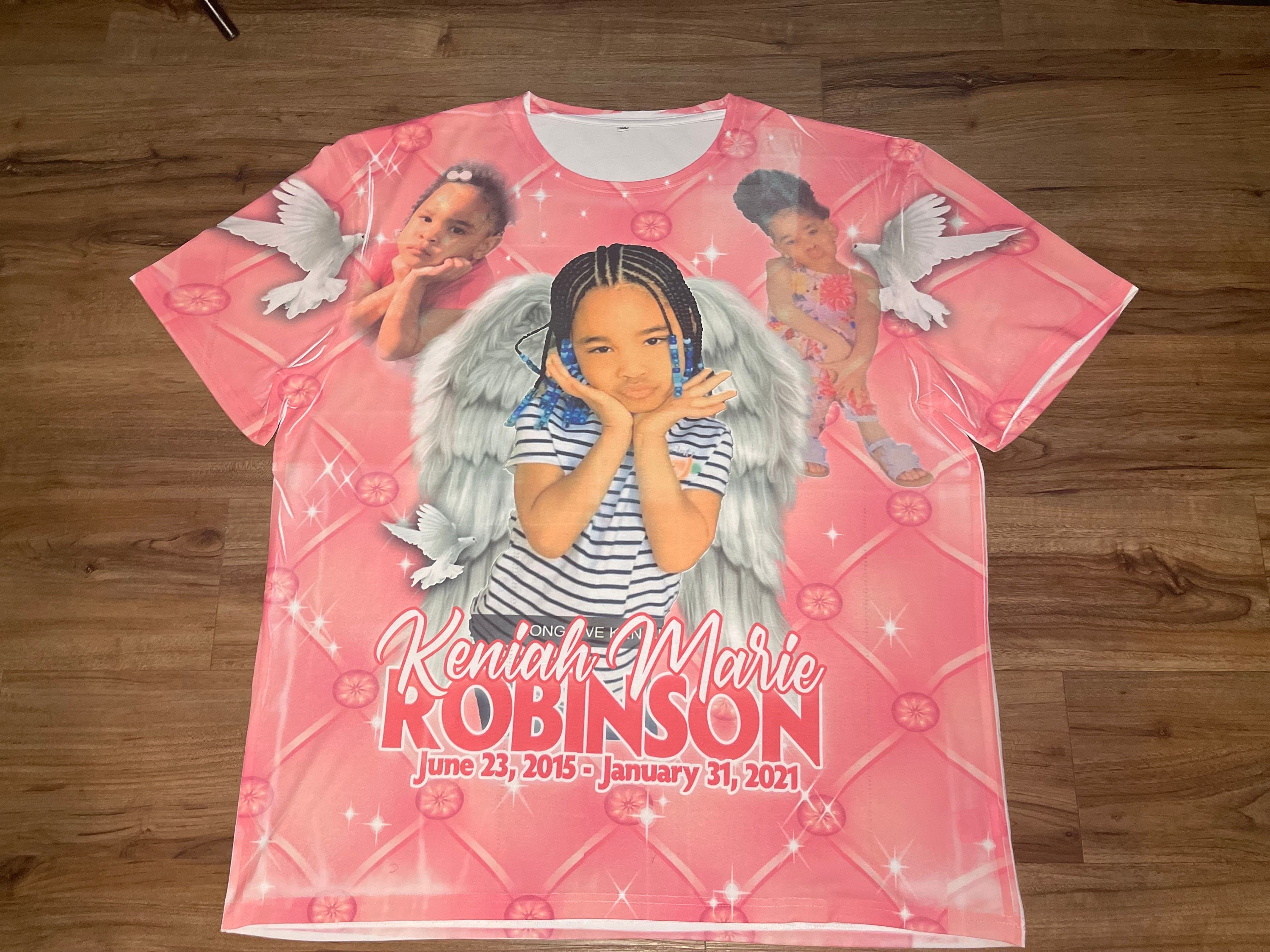 Custom/personalized 3D 5 Picture Memorial/rip In Loving Memory