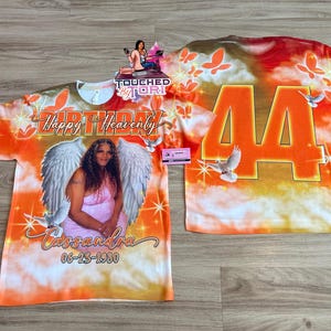 Custom All over 3D T-Shirt | Memorial T-Shirt | Rest In Peace | Memorial Shirt | 3D Shirt | Custom Shirt | Custom Tee | Memory Shirt