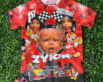 Birthday All Over Print T-Shirt | Personalized T-Shirt | Birthday Shirt | 3D Shirt | Birthday Gift | Kids Shirt | Custom Birthday Shirt