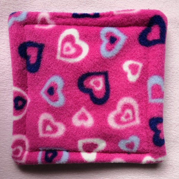 Pink Heart Bottle Pad - 4 Layers - Absorbent and Waterproof