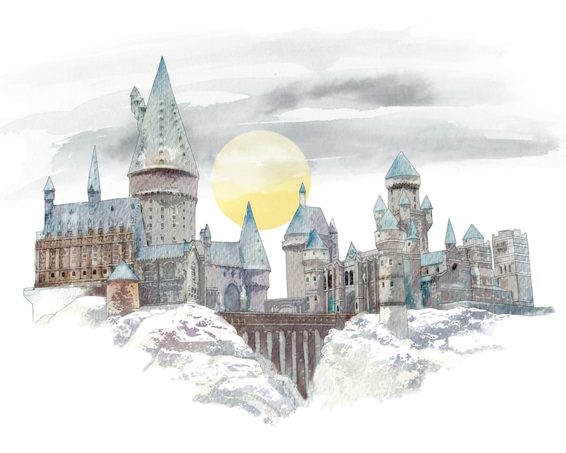Instant Download Hogwarts Castle Harry Potter Print | Etsy