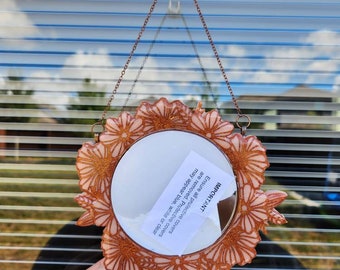 Resin Home Decor - Floral Mini Mirror
