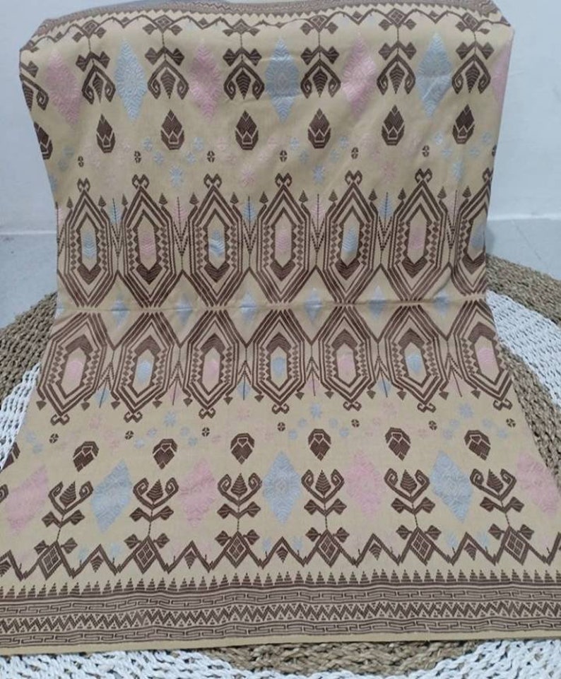 Tribal Cotton Fabric Indonesian Art Fabric Indonesian Songket Textile Lombok Handwoven Fabric Songket Lombok Textile Ceremonial Textile