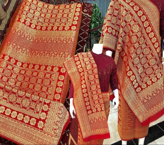 Indonesian Art Fabric, Songket Sarong & Sash, Indonesian Songket 