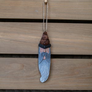 HAND CARVED Sleepy Wood Spirit