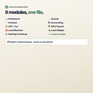 Generatore di fatture e preventivi / Modello di fattura per piccole imprese, contabilità, tenuta dei libri contabili, buste paga, IVA / App offline senza abbonamento immagine 8