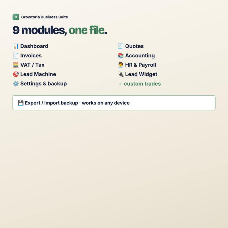 Generatore di fatture e preventivi / Modello di fattura per piccole imprese, contabilità, tenuta dei libri contabili, buste paga, IVA / App offline senza abbonamento immagine 8