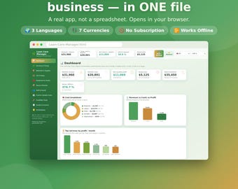 Lawn Care Pricing Calculator | Landscaping Business App, Job Costing, Quotes (Digital Download)
