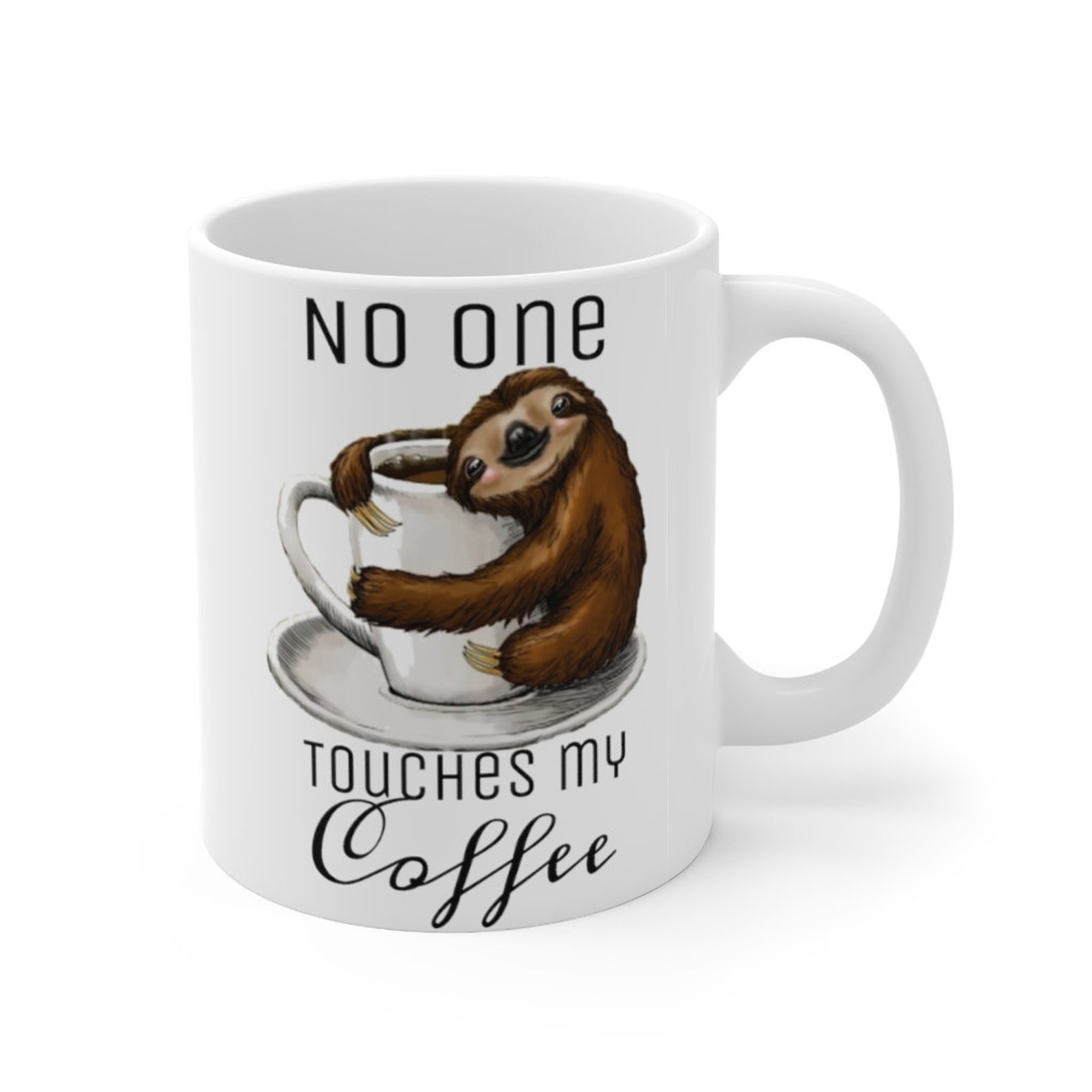 Sloth Coffee Mug Sloth funny funny coffee mug coffee cup Etsy