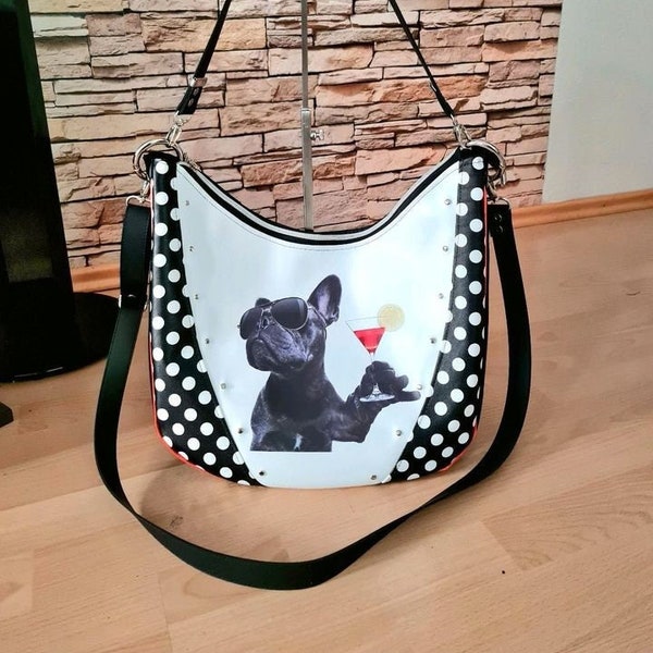 Sac avec motif bouledogue français