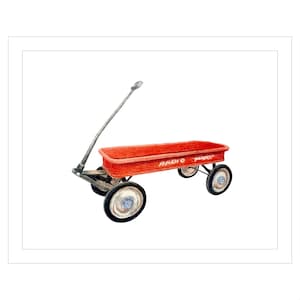 Wall Art "Island Life", Illustrazione di un carro rosso, Decorazioni costiere, Arte di Fire Island, Decorazioni per case sulla spiaggia, Disegno di un carro retrò