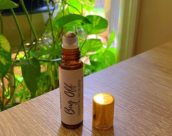 Bug Off Organic Essential Oil Roll On, Natural Insect Repellent