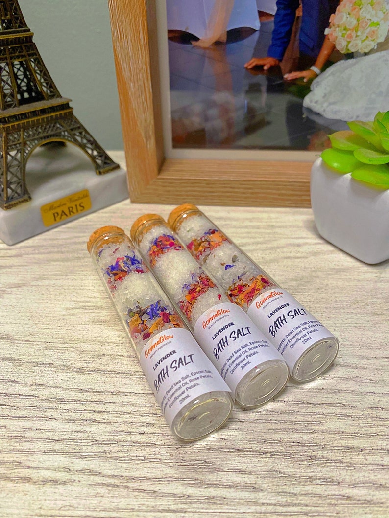 LAVENDER Relaxing Bath Salts Party Favors Wedding Favors Etsy