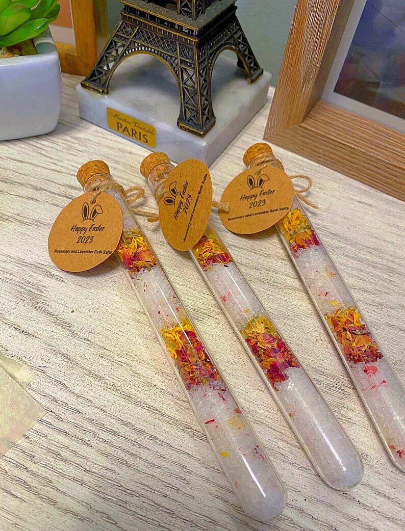 ROSEMARY LAVENDER Test Tube Bath Salts Party Favors Wedding Etsy