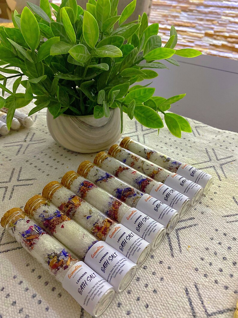 LAVENDER Relaxing Bath Salts Party Favors Wedding Favors Etsy