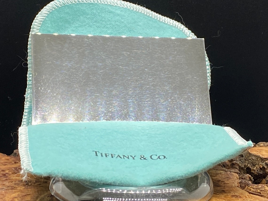 Genuine Tiffany and Company Silver Plated Business Card Holder Etsy