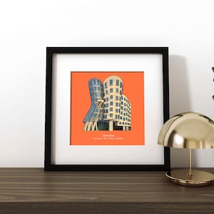Dancing House Illustration- Architecture Print