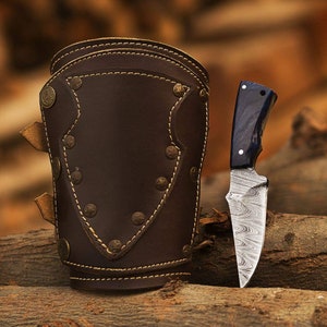 Nóż Claw Cuff, wykonany ręcznie na zamówienie. Nóż survivalowy, nóż wikingów, nóż bushcraftowy, nóż kieszonkowy, replika cosplayowego prezentu rocznicowego dla niego.