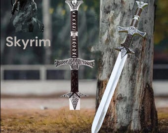 Hand-Forged Skyrim Sword Replica, Cosplay Sword, Nordic Design