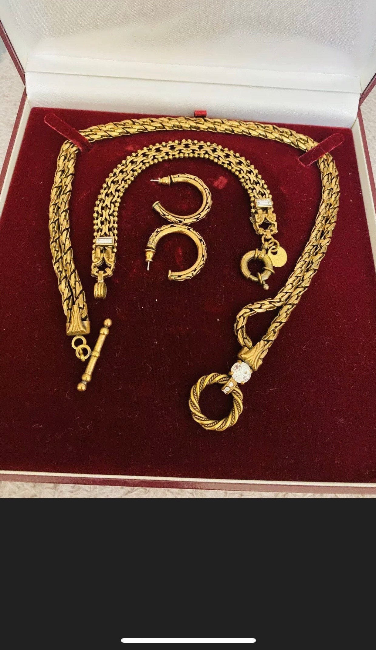 Ermani Bulatti Necklace Gold Tone Mesh vintage | Etsy