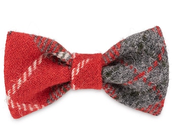Charlie's Flame Dog Bow Tie in Harris Tweed