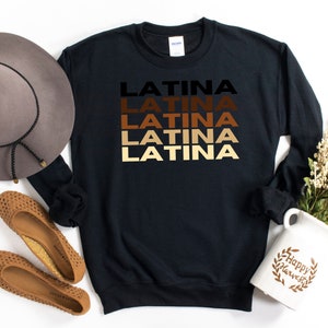 Black Spanish Graphic Tee, Soft Latina T-Shirt, Latina Feminist Shirt, Spanish Tee for Latinas to Express their Heritage Pride, Mexicana Tee image 6