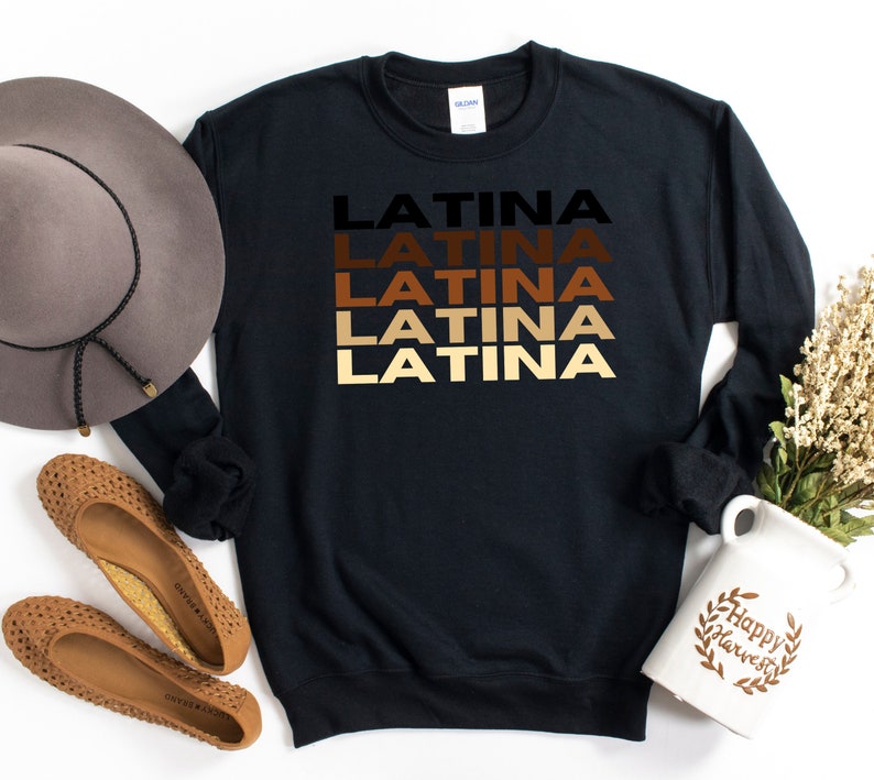 Black Spanish Graphic Tee, Soft Latina T-Shirt, Latina Feminist Shirt, Spanish Tee for Latinas to Express their Heritage Pride, Mexicana Tee image 6