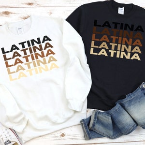 Black Spanish Graphic Tee, Soft Latina T-Shirt, Latina Feminist Shirt, Spanish Tee for Latinas to Express their Heritage Pride, Mexicana Tee image 3