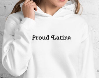 Christmas Gift for Latina, Embroidered Proud Latina Unisex fit Hoodie, Latina Magic Hoodie, Latina Power, Latina af, Cute Sweatshirt, Latinx