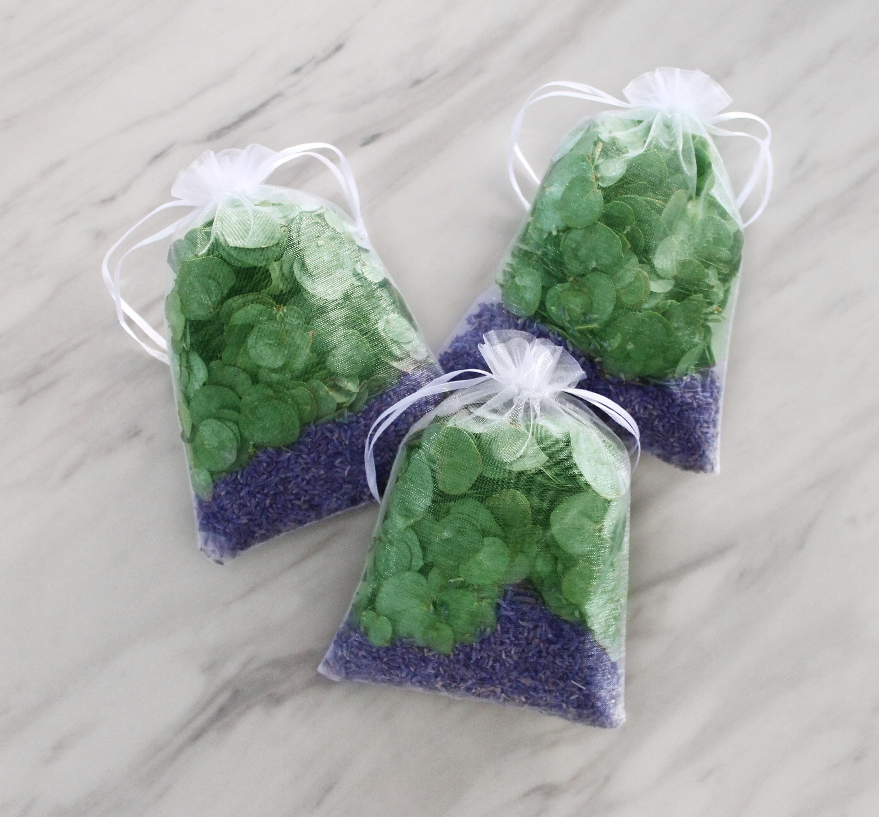 Fresh Eucalyptus & Lavender Potpourri Shower Bath Pouch Etsy