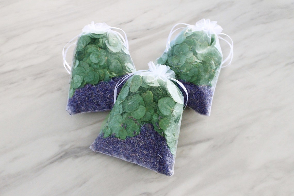 Fresh Eucalyptus & Lavender Potpourri Shower Bath Pouch Etsy