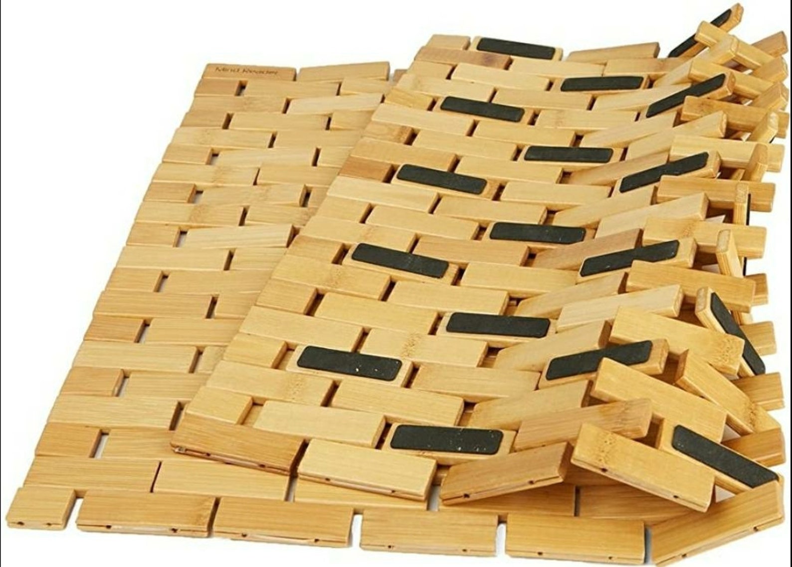 Luxurious Natural Bamboo Bath Mat & Bamboo Fiber Hand Towel Etsy