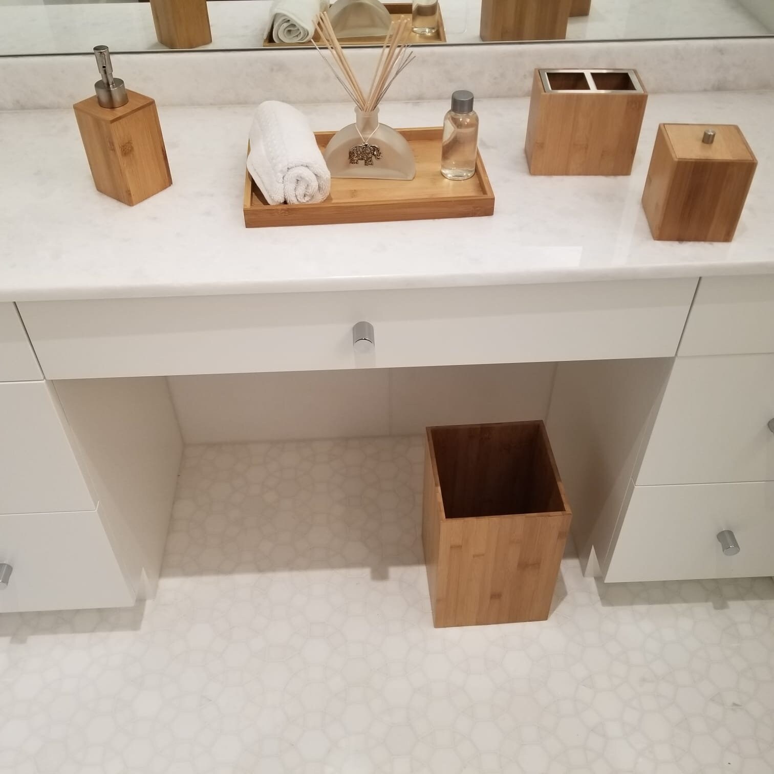 Premium 5 Stück Bambus Badezimmer Accessoire Set. Natürliches | Etsy