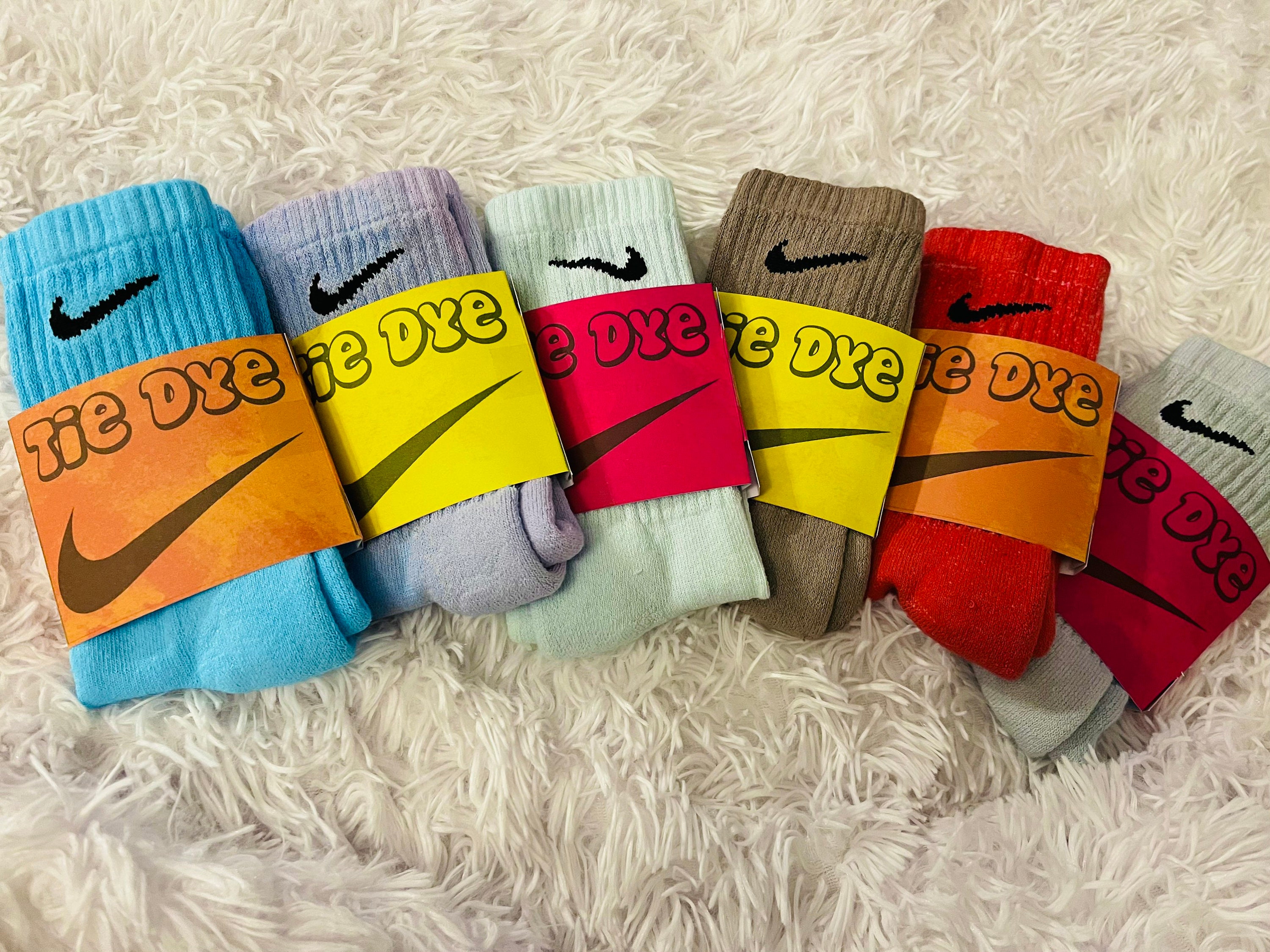 Variety of Hand dyed Authentic Nike Socks Etsy