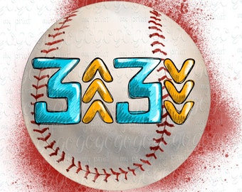 Diseño PNG de béisbol 3 arriba 3 abajo, diseño de sublimación para el día del partido