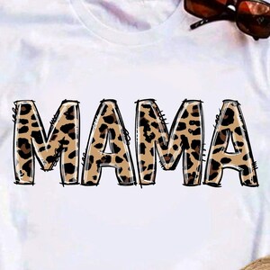 Diseño digital de camiseta con estampado de leopardo para mamás, diseño de camiseta con estampado de guepardo para mamás.