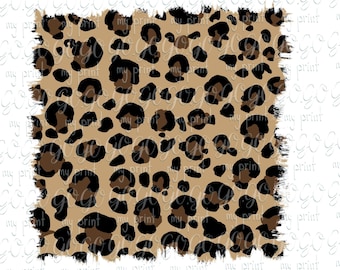 Cheetah Background Png Distressed Leopard Background Sublimation Leopard Digital Paper Png Cheetah Print Splash Patches Frame, no Svg File