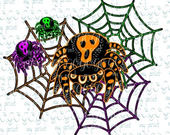 Halloween png Halloween spider png  Sublimation designs downloads Happy halloween spider web png for shirt Clipart Digital download