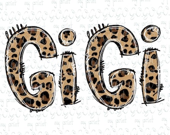 Leopard Gigi Png Sublimación Diseños Descargas Gigi Camisa Leopard Madres Día Camiseta Png Digital Descargar svg sin archivo