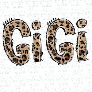 Leopard Gigi Png Sublimación Diseños Descargas Gigi Camisa Leopard Madres Día Camiseta Png Digital Descargar svg sin archivo