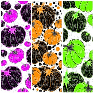 Nahtlose Dateien Set Kürbis nahtloses Muster Herbst nahtlose Datei Halloween nahtloses digitales Papier Trendy Muster Herbst nahtloser Download
