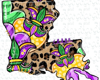 Mardi Gras png Louisiana sublimation design Fat Tuesday clipart Fleur De Lis shirt Masquerade ball mask Digital download