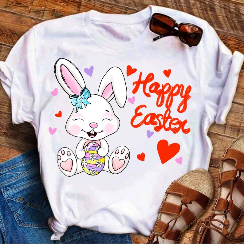 Easter Sublimation Designs Download Easter Bunny Png Girl Rabbit Cute ...