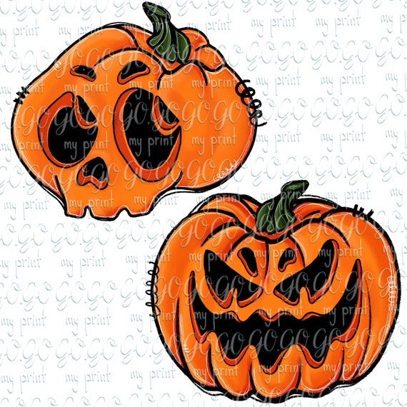 Pumpkin Horror Scary Face Halloween Party T-Shirt' Sticker