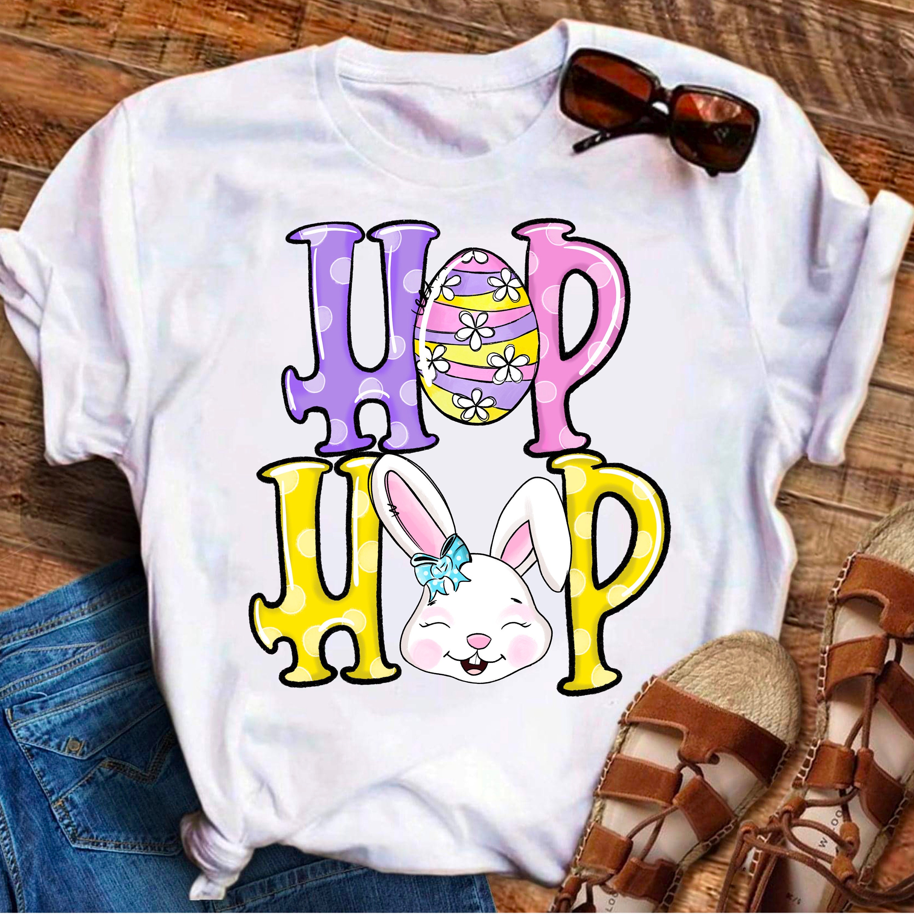 Easter Bunny Png Hip Hop Easter Sublimation Designs Hand - Etsy