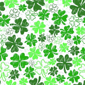 Archivos sin costuras Shamrock patrón sin costuras St Patricks Day papel digital Verde sin costuras tela de archivo St Patricks Day fondo Clover png pdf