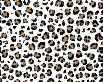 Wzór panterki w formacie PNG, cyfrowy papier z nadrukiem geparda do sublimacji i tkanin