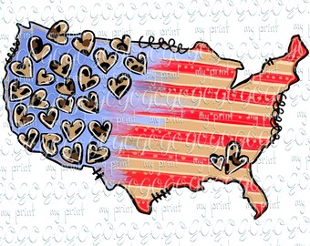 Cuatro de julio png 4 de julio diseño de sublimación patriótico png USA mapa bandera americana Png archivos descarga digital Tierra que me encanta