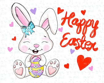 Pasen-sublimatie ontwerpen Download paashaas Png meisje konijn schattig als een konijn PngHappy Easter Shirt DTG afdrukken geen Svg-bestand